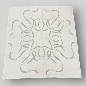 Tablecloth‎ Embroidered White 49”x52”